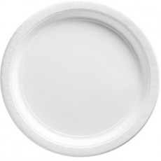 Frosty White Round Lunch Plates 17cm 20 pk