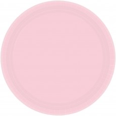 Blush Pink Round Lunch Plates 17cm 20 pk