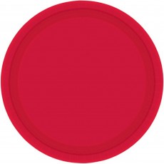 Apple Red Round Dinner Plates 23cm 20 pk