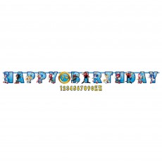 Happy Birthday Sonic The Hedgehog Add-An-Age Letter Banner