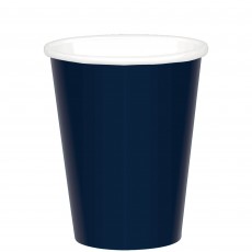 Navy Blue Paper Cups 266ml Pack of 20