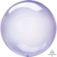 Purple Crystal Clearz Round Shaped Balloon 50cm