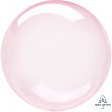 Dark Pink Petite Crystal Clearz Round Shaped Balloon 30cm
