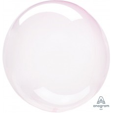 Light Pink Petite Crystal Clearz Round Shaped Balloon 30cm
