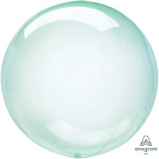 Green Petite Crystal Clearz Round Shaped Balloon 30cm