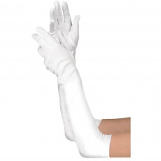 White Party Supplies - Long Gloves