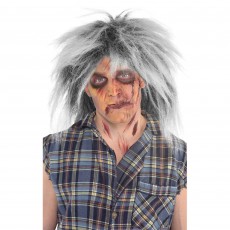 Grey Doomsday Zombie Wig Adult Size
