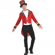 Red, Black Showman Top Hat Adult Size