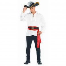 Ivory Pirate Shirt Men's Costume Adult Standard Size