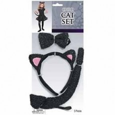 Ears & Tails Party Supplies - Black Cat Set