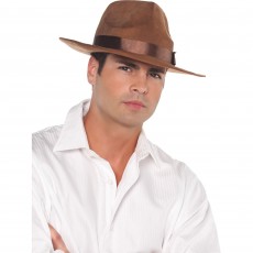 Brown Archaeologist Hat Adult Size
