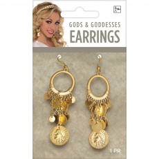 Gold Goddess Earrings 9cm