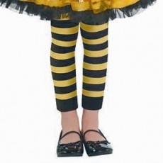 Bumblebee Fairy Footless Tights Girl's Costume - 4-6 Years