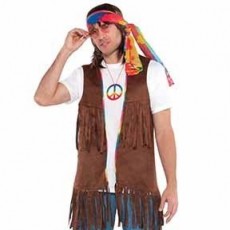 Hippie Men's Costume Adult Standard Size