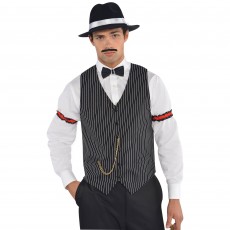 Gangster Vest Men's Costume Adult Standard Size