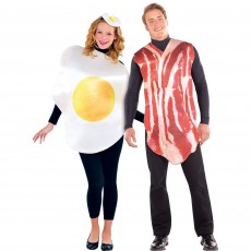 Breakfast Buddies Egg & Bacon Unisex Adult's Costume Adult Standard Size