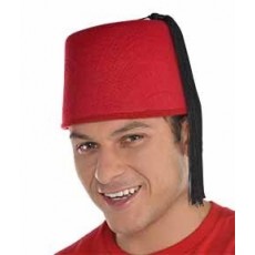 Red Party Supplies - FEZ Hat