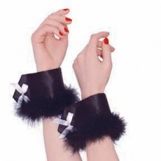 Ears & Tails Party Supplies - Black Bunny Wrist Cuffs