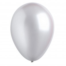 Silver Metallic  Latex Balloons