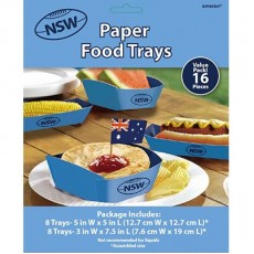 State of Origin NSW Hot Dogs & Pie Holder Trays 16 pk