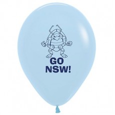 Teardrop Pale Blue State of Origin NSW Cockroach Go NSW! Latex Balloons 30cm Pack of 25