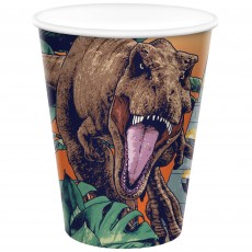 Jurassic Into The Wild Paper Cups 266ml 8 pk