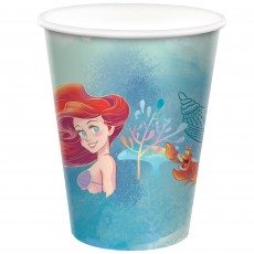 The Little Mermaid Paper Cups 266ml 8 pk