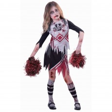 Zombie Cheerleader Girl's Costume 11-12 Years
