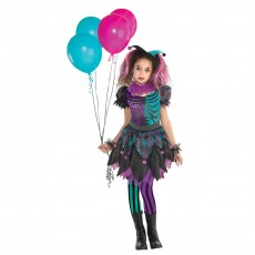 Haunted Harlequin Girl's Costume 8-10 Years