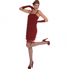 Red Flapper Women's Costume Size 10-12
