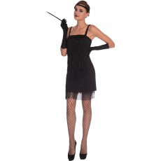 Black Flapper Women's Costume Size 8-10