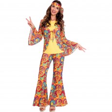 Hippy Women's Costume Size 16-18
