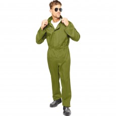 Pilot Jumpsuit Men's Costume XL