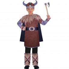 Wild Viking Warrior Boy's Costume 6-8 Years