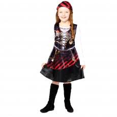 Pirate Sustainable Dress Girl's Costume 6-8 Years
