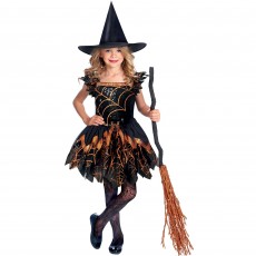 Spooky Spider Witch Girl's Costume 3-4 Years