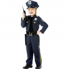 Police Officer Boy's Costume 4-6 Years