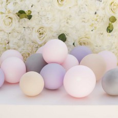 Pink, Grey & Lilac Latex Balloons 12cm 40 pk