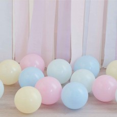 Pastel Pink, Yellow, Mint & Blue Latex Balloons 12cm 40 pk