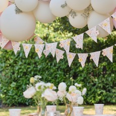 Birthday Bloom Floral Flags Bunting Banner 5m