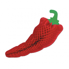 Mexican Fiesta Chilli Pepper Honeycomb Hanging Decoration 43cm