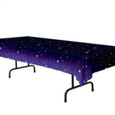 Hollywood Starry Night Plastic Table Cover 137cm x 274cm