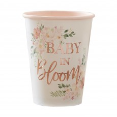 Baby in Bloom Party Supplies - Paper Cups