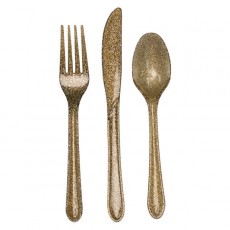 Sparkle & Shine Cutlery Set For 8 Guests 24 pk