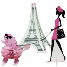Party in Paris 3D Stand-Up Set of Centrepiece