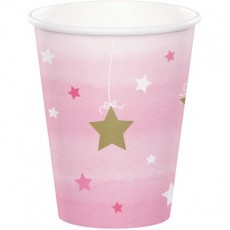 Girl One Little Star Paper Cups