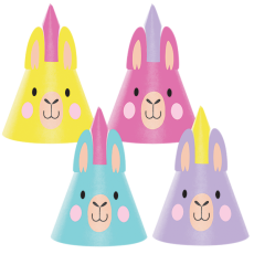Llama Fun Party Party Hats Pack of 8