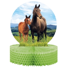 Horse and Pony Honeycomb Centrepiece 30cm x 23cm