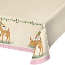 Deer Little One Paper Table Cover 137cm x 259cm