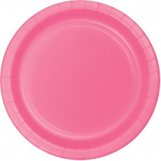 Candy Pink Round Banquet Plates 26cm 24 pk